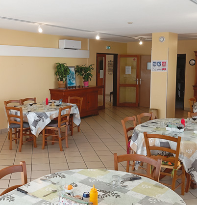 Une salle de restauration, pour des repas